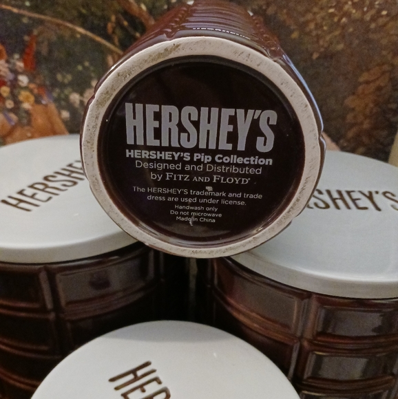 🍪4 VINTAGE SET Hershey Cookie Jar 🍪 By Fitz & Floyd,Rare Hard To Come By.🎁 - Picture 13 of 16